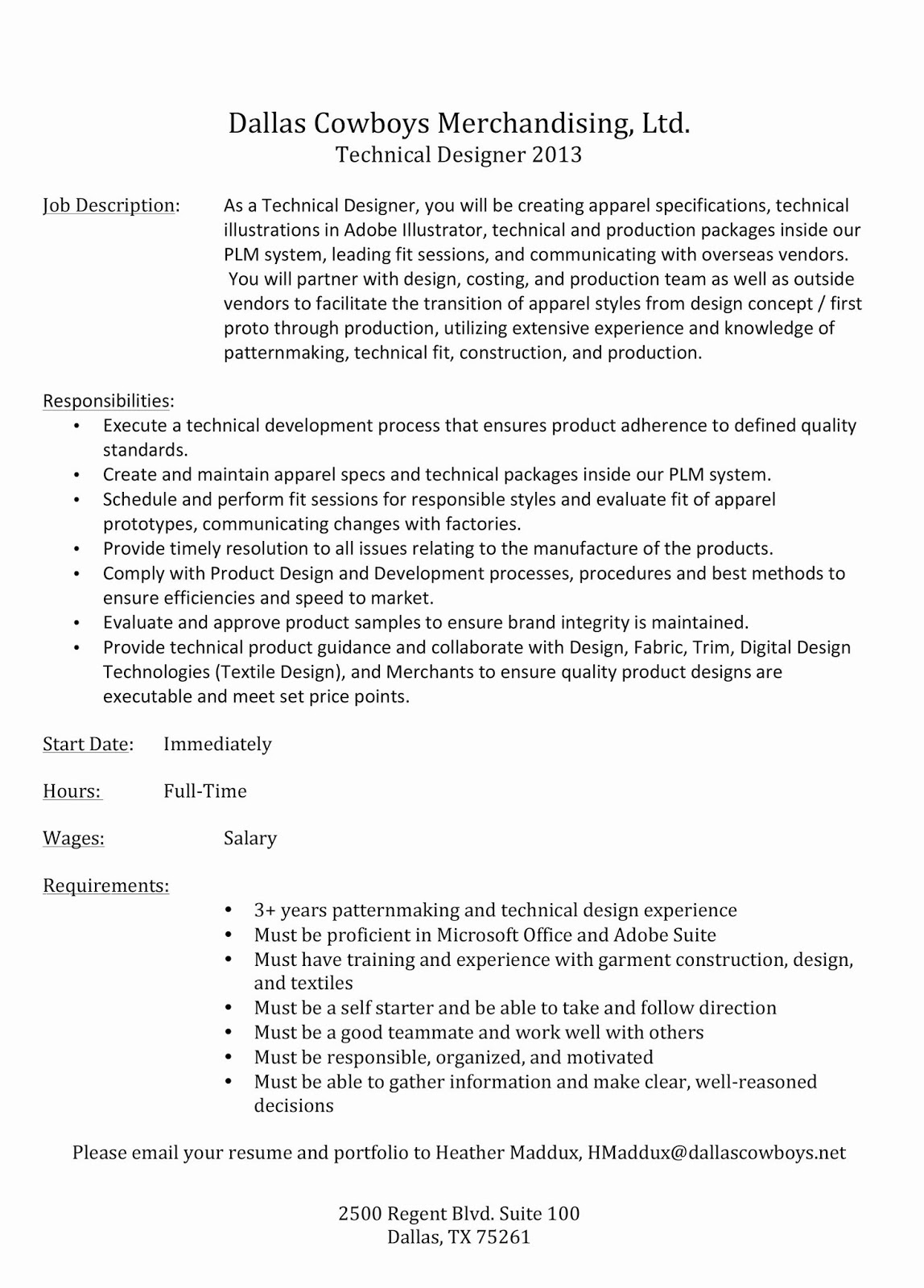 fashion designer interview questions