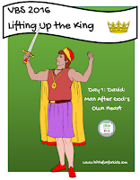 http://www.biblefunforkids.com/2016/07/lifting-up-king-vbs-king-david.html