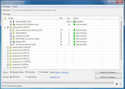 Android SDK Manager