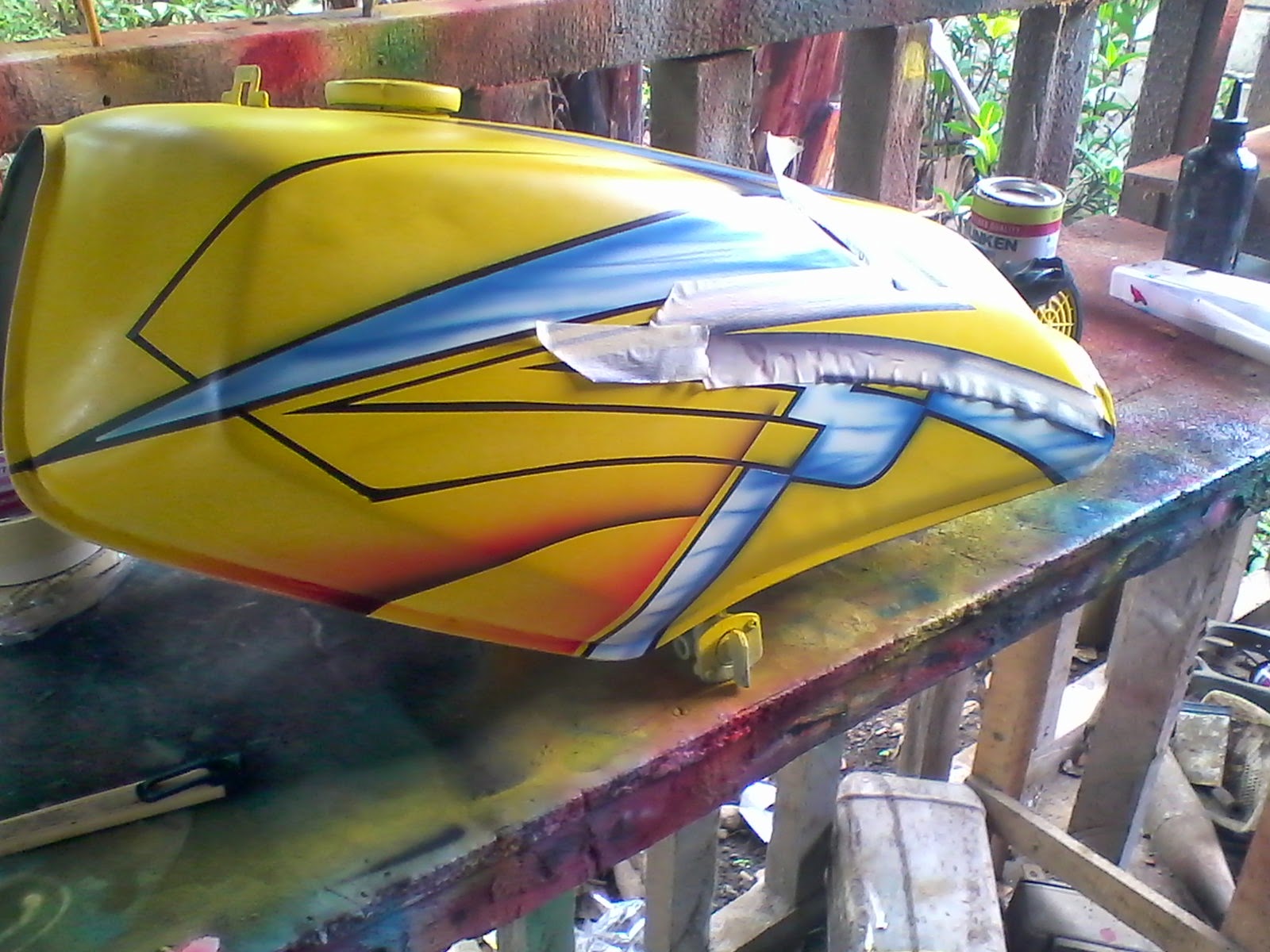 Rx King Airbrush Grafis Terbaru Pecinta Dunia Otomotif