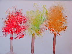 sponge painting sea natural paint watercolor paper materials