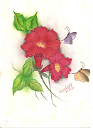 Desenho // Flores e Borboletinhas. [Lápis Aquarelável em papel Canson] (desenhomilafrade )