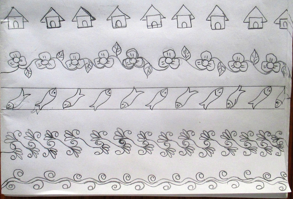 Border kolam designs 3