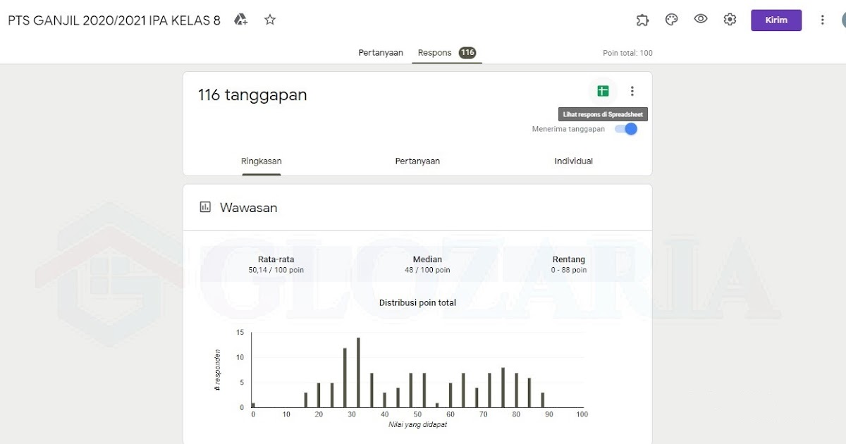 Cara download spreadsheet google form