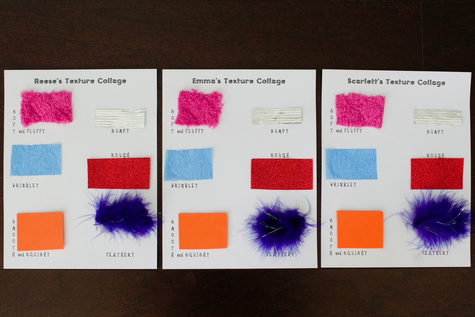 The Sweatman Family: Texture Collage