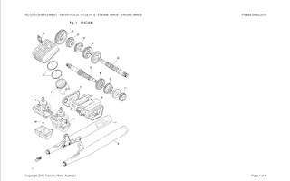 Supplement Yamaha RD125 A page 1 - Refer Yamaha RD125 1973 parts list