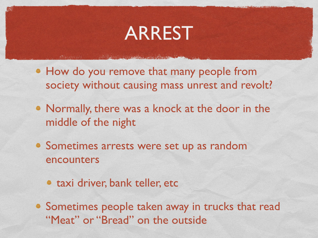 Ms. Murphy's Modern European History Class Purges and Gulag