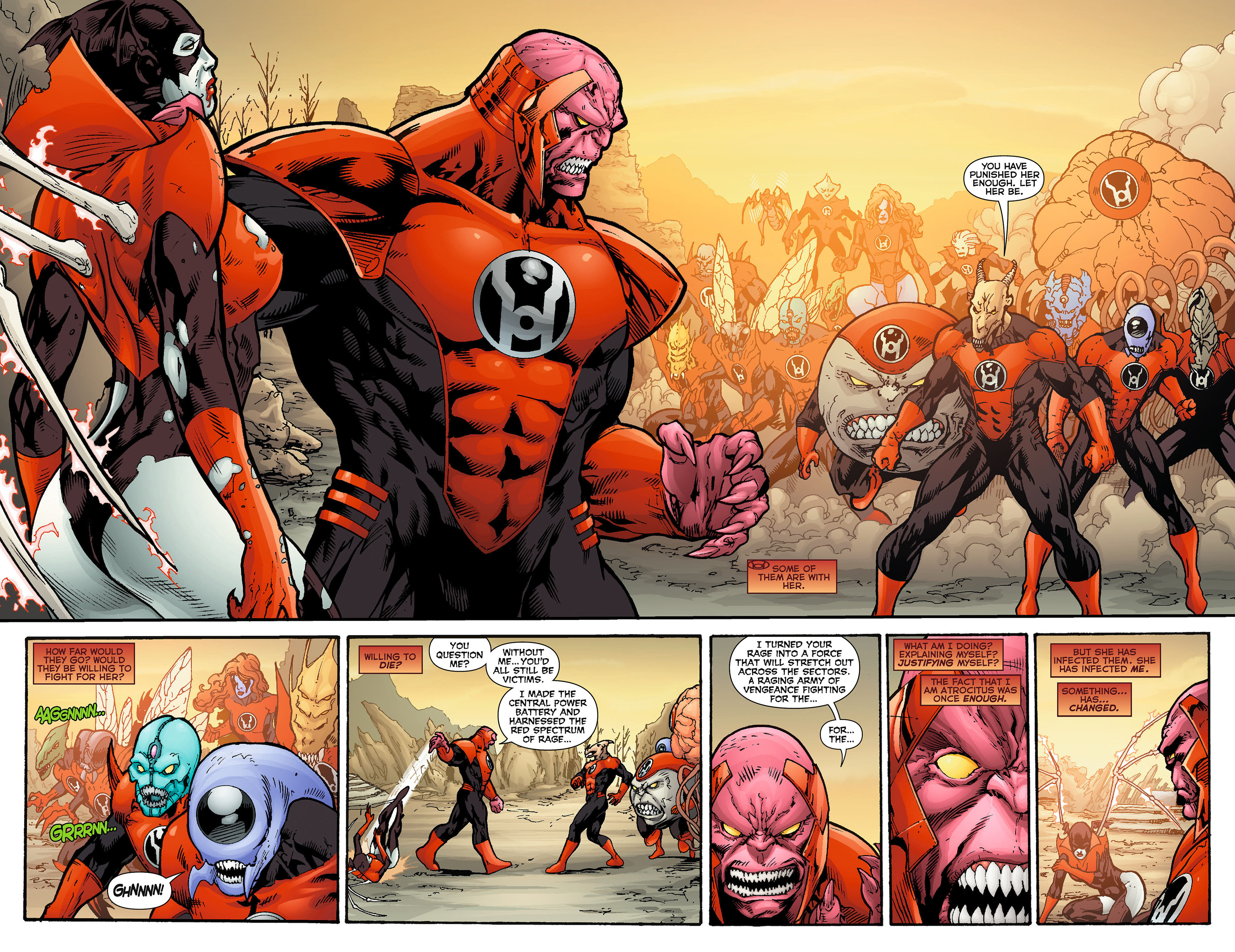 Read online Red Lanterns comic - Issue #6.