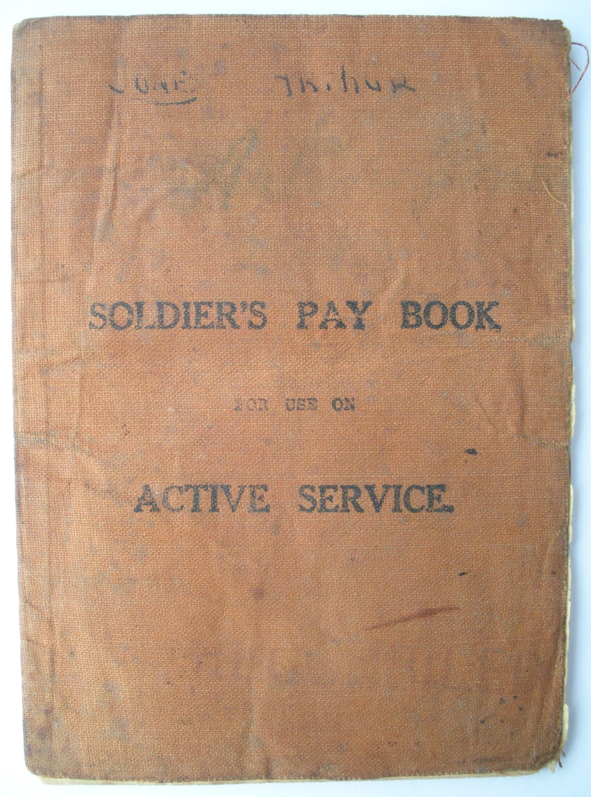 AIF Online Museum Soldier’s Pay Book Gunner Arthur Jones, Z5A Medium