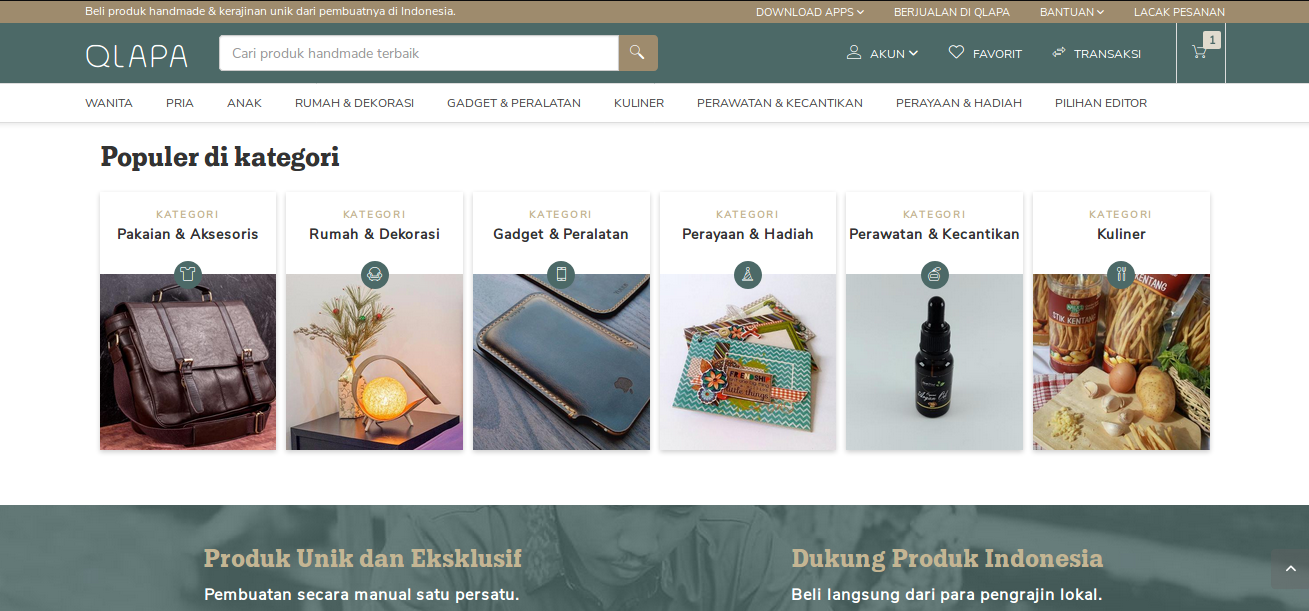 Qlapa Produk Handmade made in Indonesia