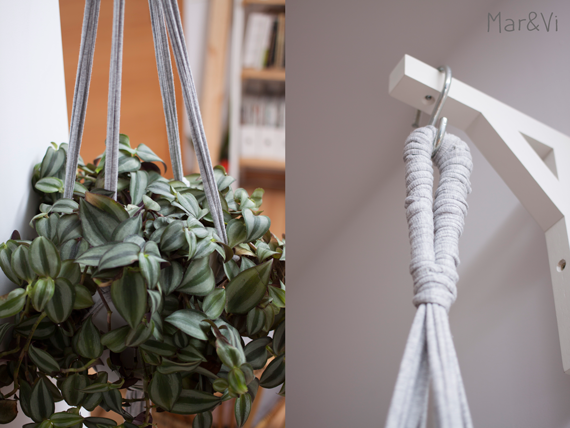 DIY: macetero colgante de trapillo