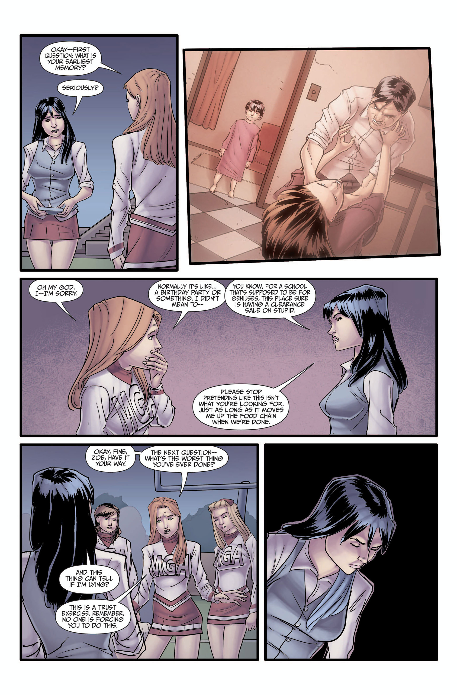 Read online Morning Glories comic -  Issue #7 - 17