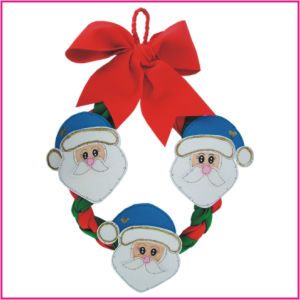 Guirlanda de EVA para decoração de natal (Molde Gratis) - Como fazer  artesanato