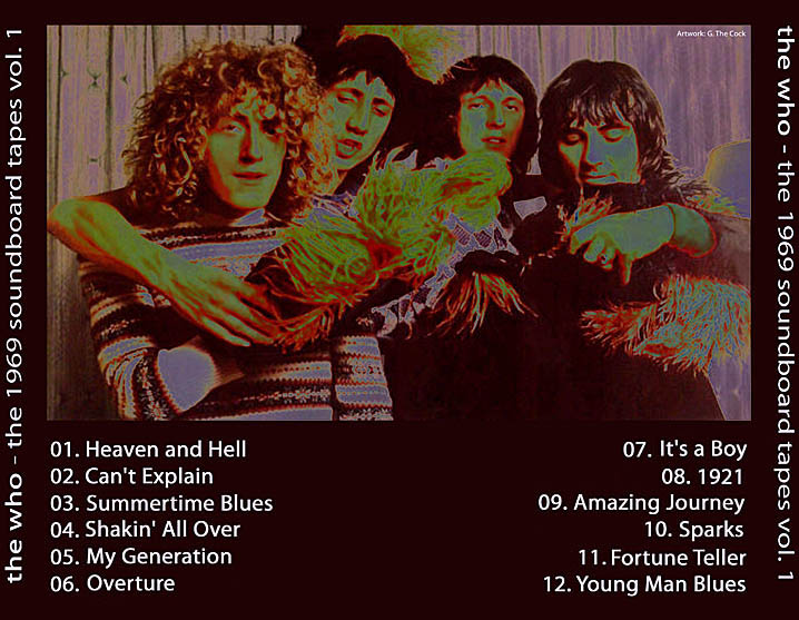 World Of BOOTLEGS BOOTLEG The Who The 1969 Soundboard Tapes Vol. 1