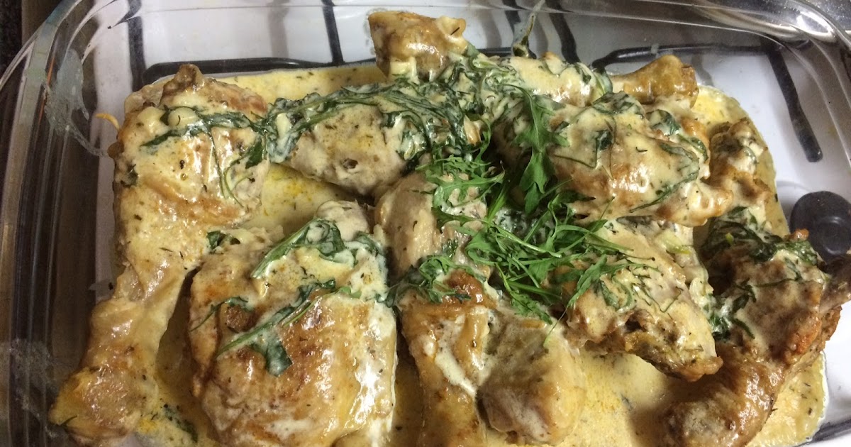 Keto Recipes Paprika Chicken Thighs in Rucola Sauce