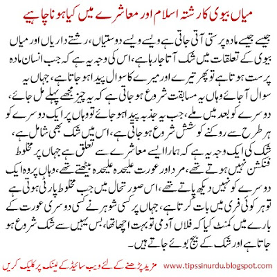 Husband and wife relationship in Islam urdu hindi
