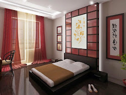 japanese bedroom wall decor bed behind colors furniture designs walls lighting accent interior frames