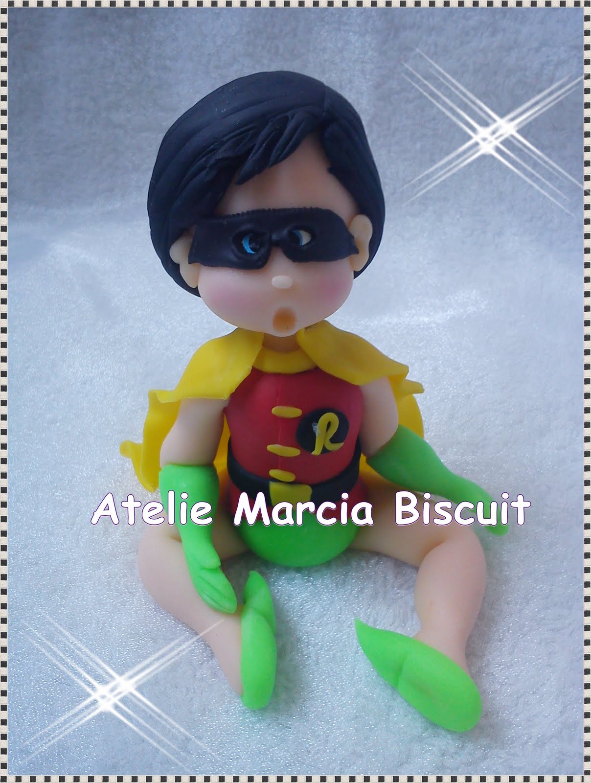Atelie Marcia Biscuit Topo de bolo Liga da Justiça Baby!!!