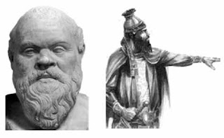 Patung Socrates dan Raja Cyrus Agung dari Dinasti Akhamenida Patung Socrates dan Raja Cyrus Agung dari Dinasti Akhamenida