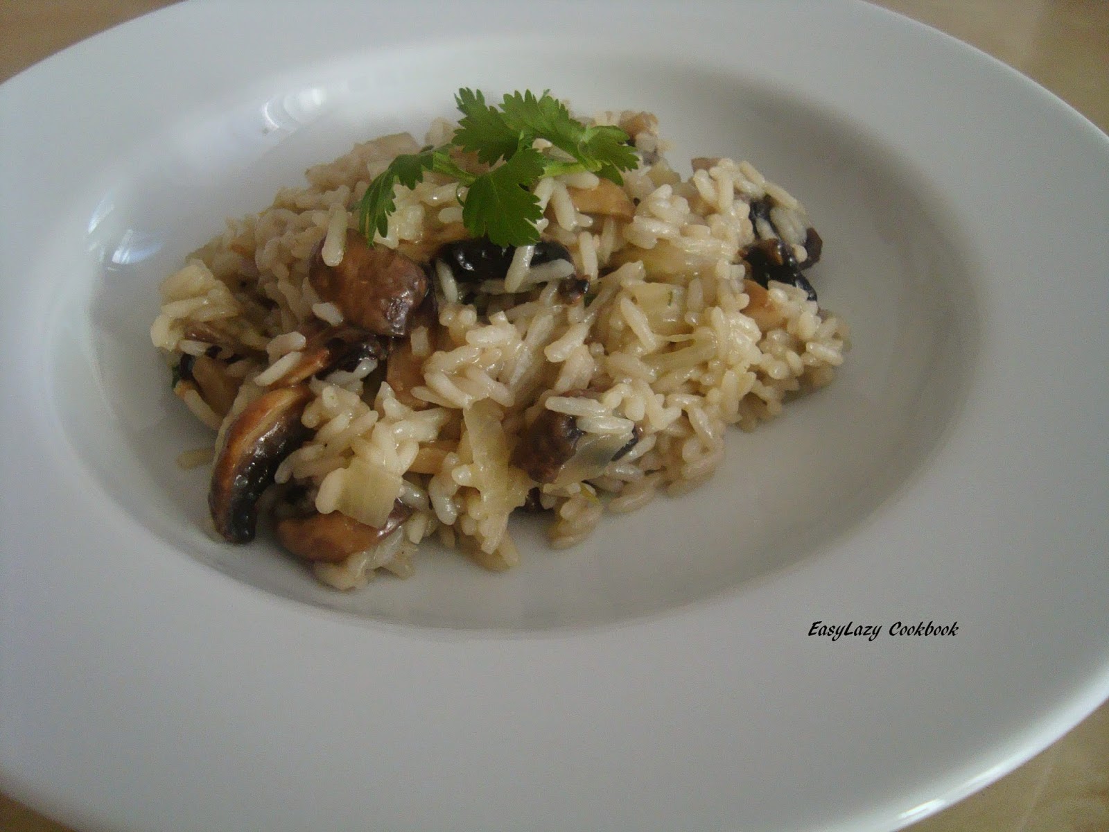 Poorni's Cookbook Jasmine rice and mushroom risotto