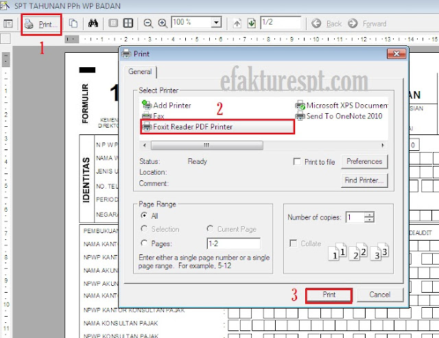 Cara Cepat Simpan eSPT PPh Badan ke File PDF