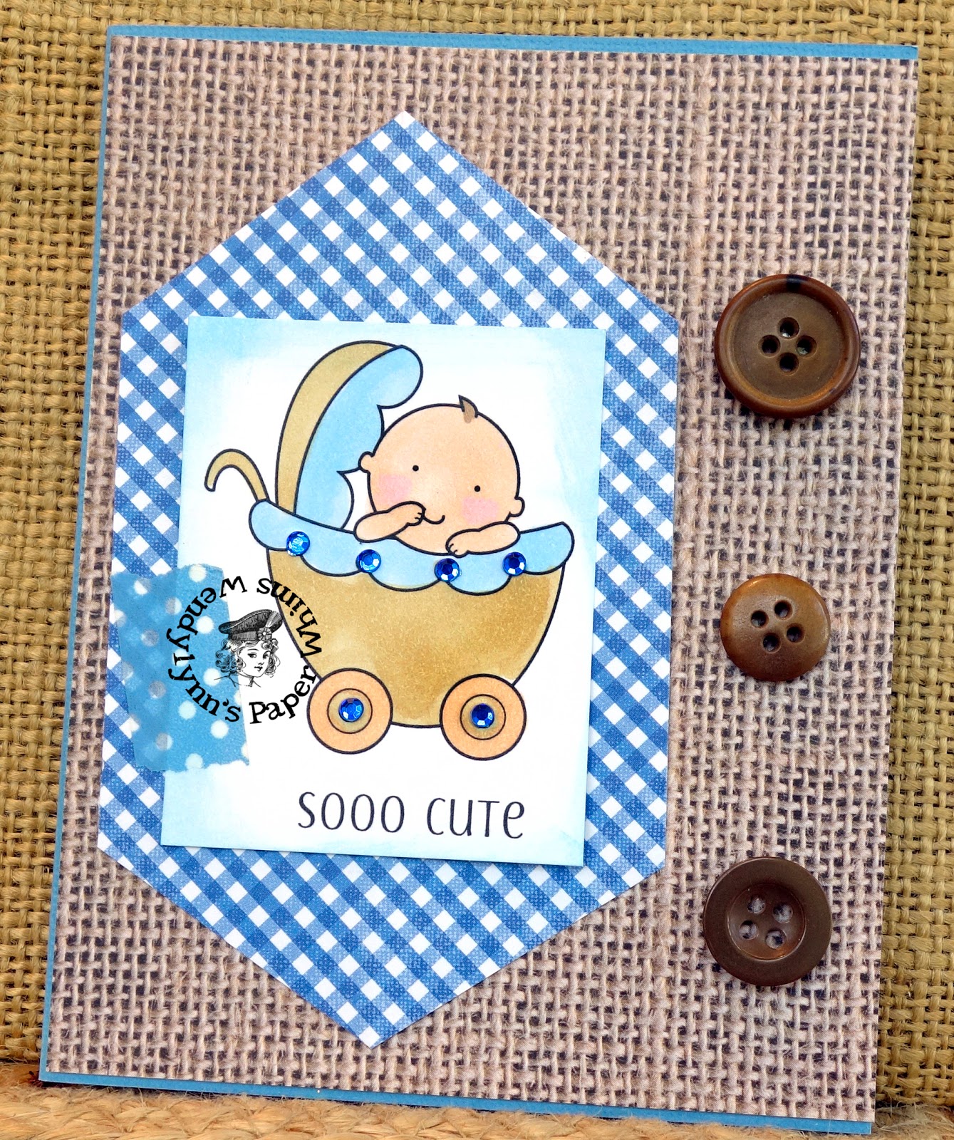 Wendylynn's Paper Whims So Cute Baby Boy Card