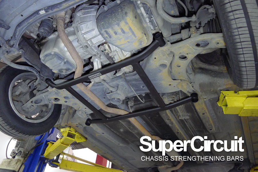 SUPERCIRCUIT CHASSIS STRENGTHENING BARS Gen2 Perodua Myvi Front Strut Bar and Front Lower Brace