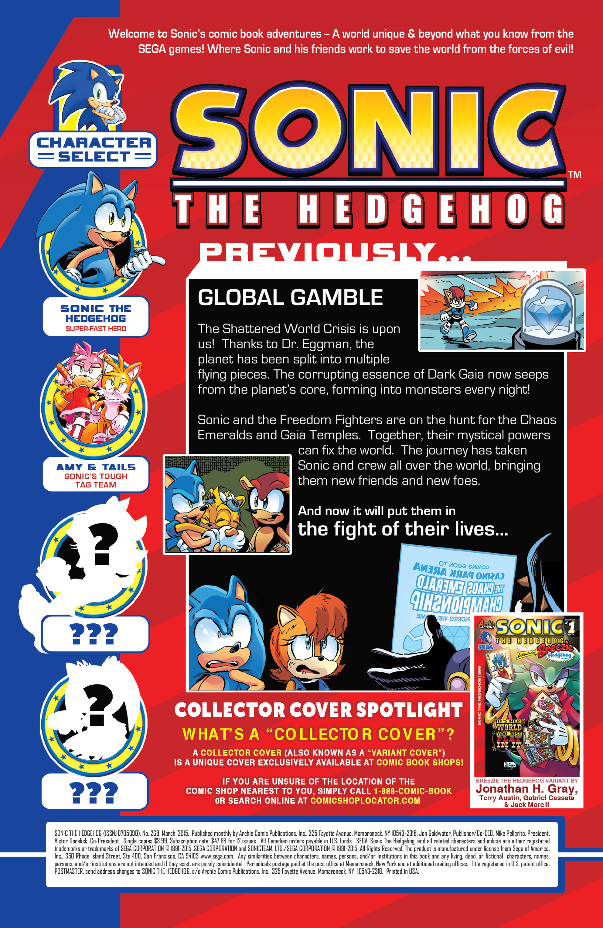 Read online Sonic The Hedgehog comic -  Issue #268 - 2