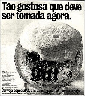 cerveja Gut, 1972; os anos 70; propaganda na década de 70; Brazil in the 70s, história anos 70; Oswaldo Hernandez;