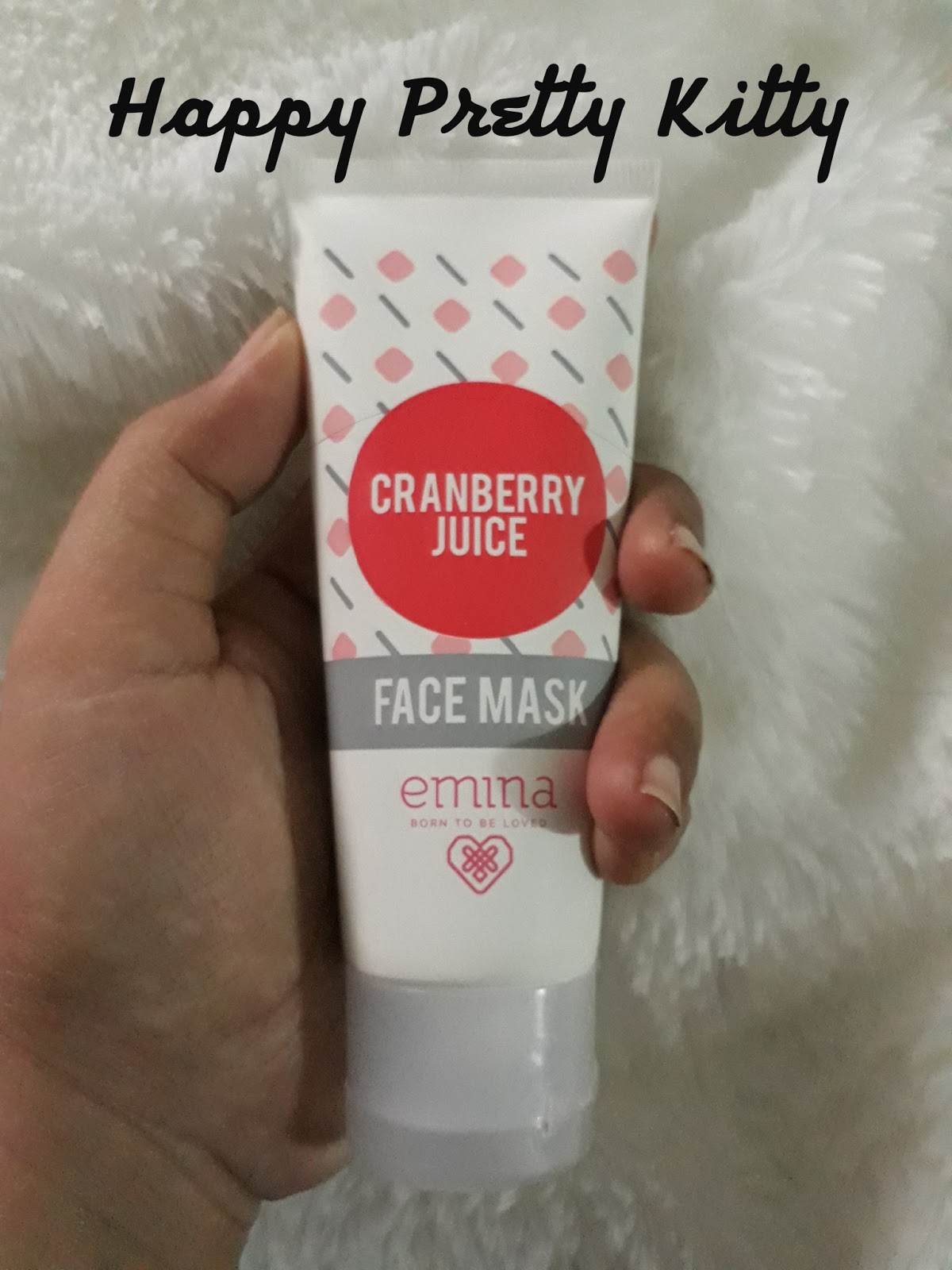 Happy Pretty Kitty Review Emina Cranberry Juice Face Mask