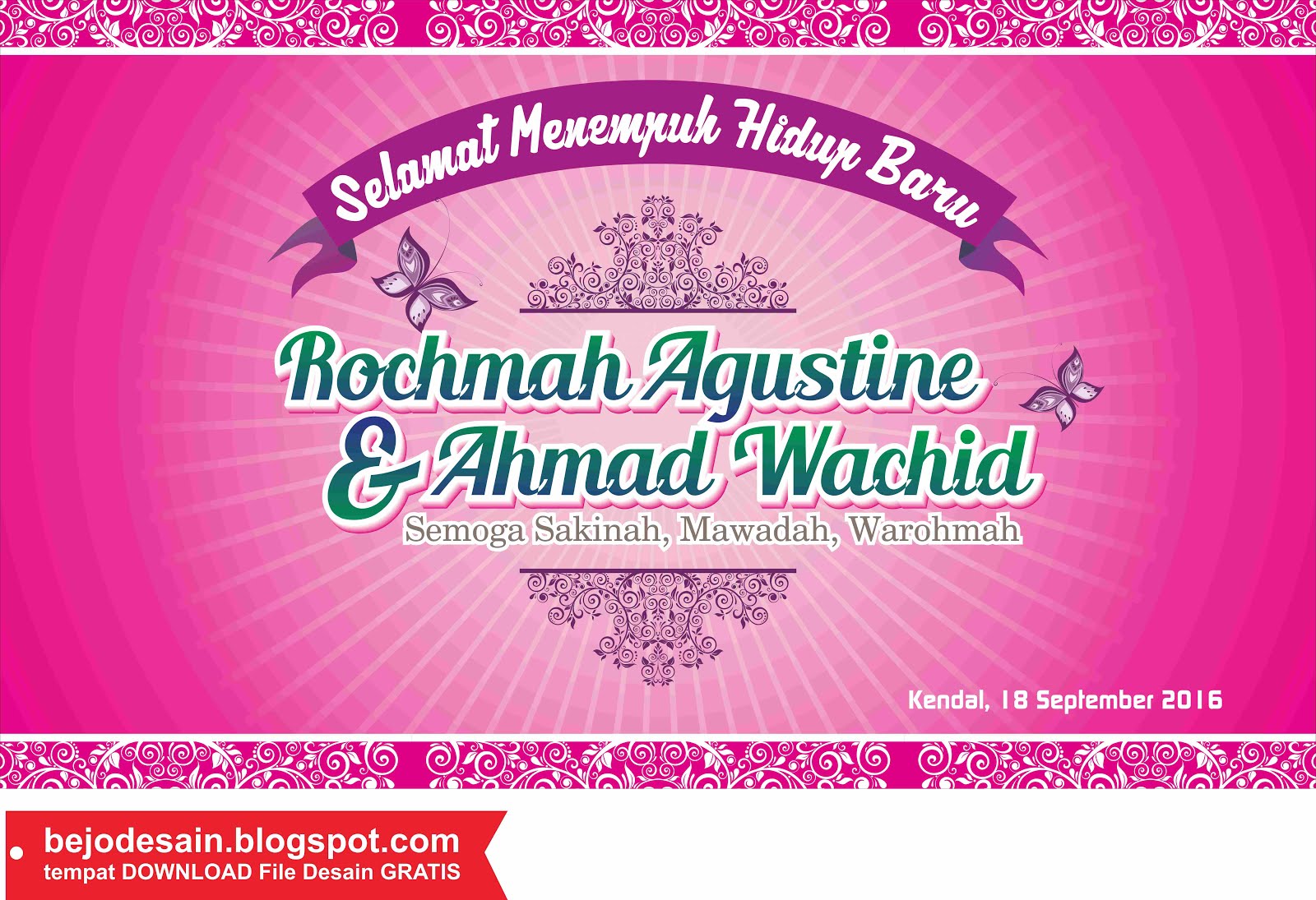 Download 5800 Background Banner Pernikahan Cdr HD Terbaru