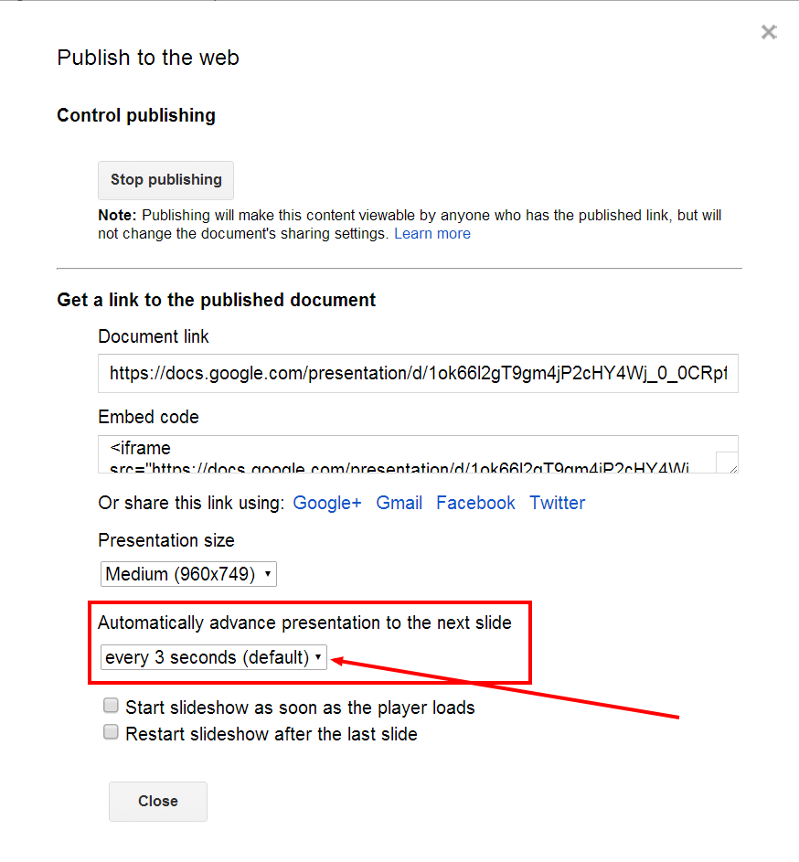 did you know autoplay google presentations how to change all periods to size 14 on google docs