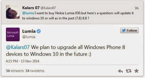 Windows 10 mobile all Lumia Windows Phone 8 devices will be upgraded to Windows 10