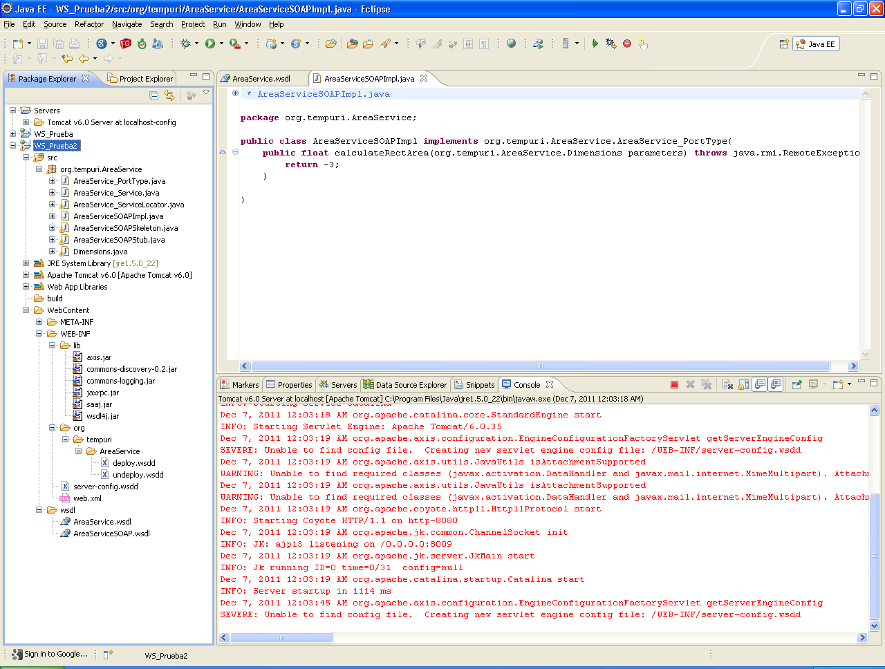 Java Frameworks & APIs: Web Services - Apache AXIS - Tutorial I
