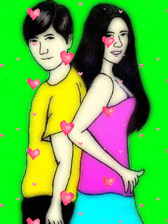 kumpulan animasi bergerak (gif): Gambar Kartun Romantis