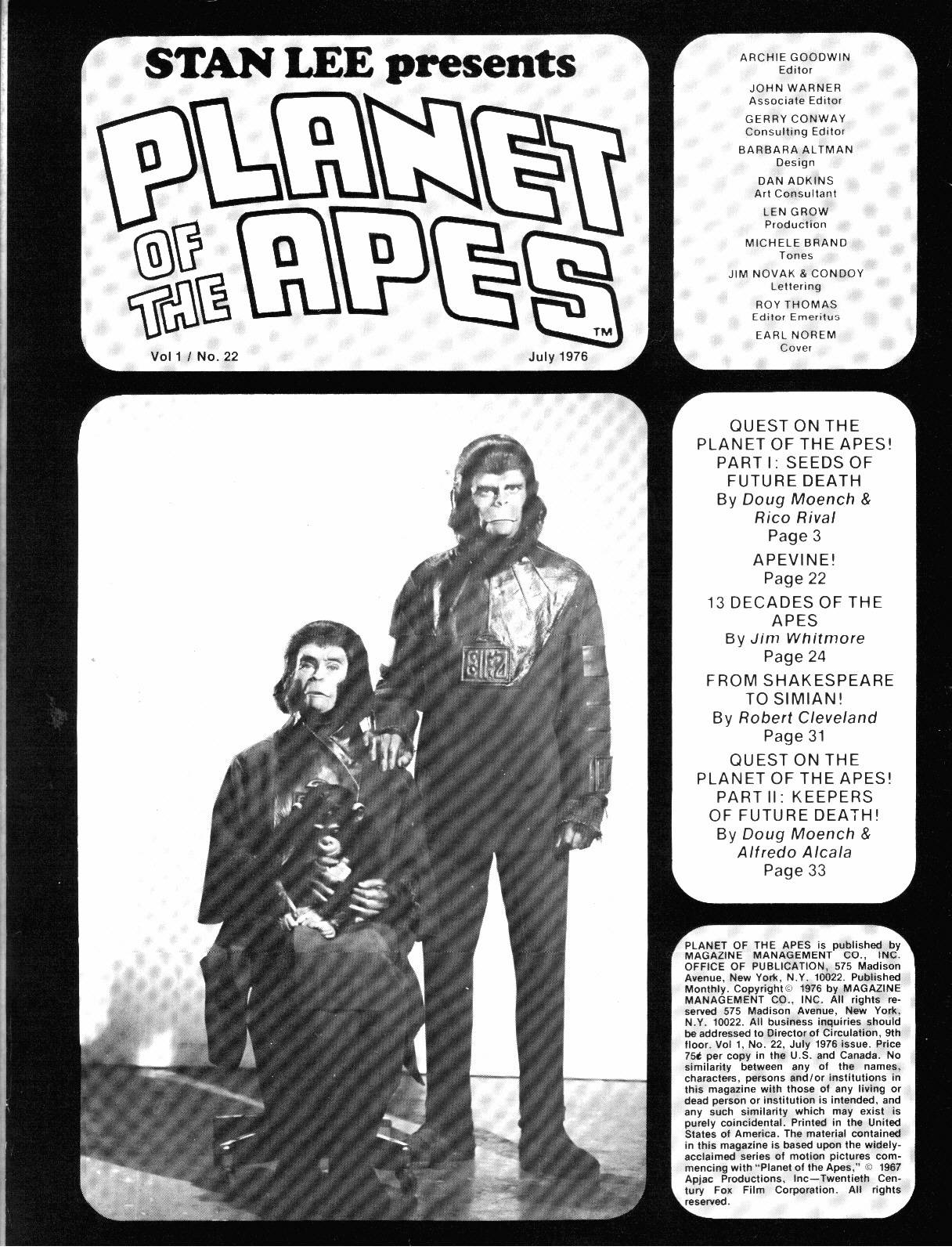 Read online Planet of the Apes comic -  Issue #22 - 2