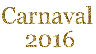 Texto Carnaval 2016 dourado png