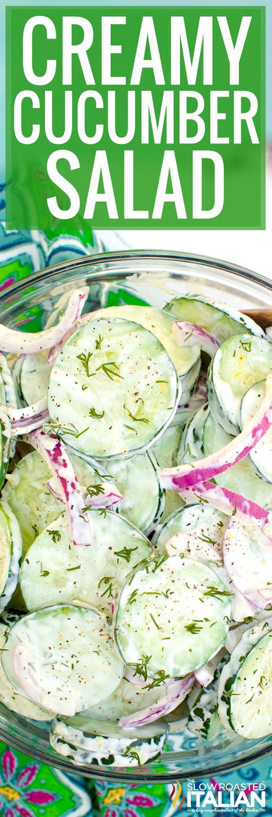 Creamy Cucumber Salad Video