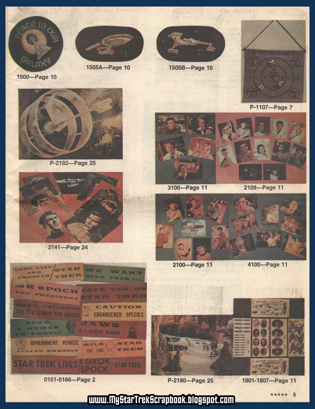 My Star Trek Scrapbook 1983 Lincoln Enterprises Catalog