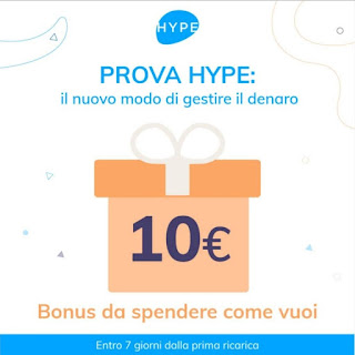 HYPE - 10€ o 15€ DI CREDITO IN REGALO [promozione prorogata fino al 30/09/2020] Hype