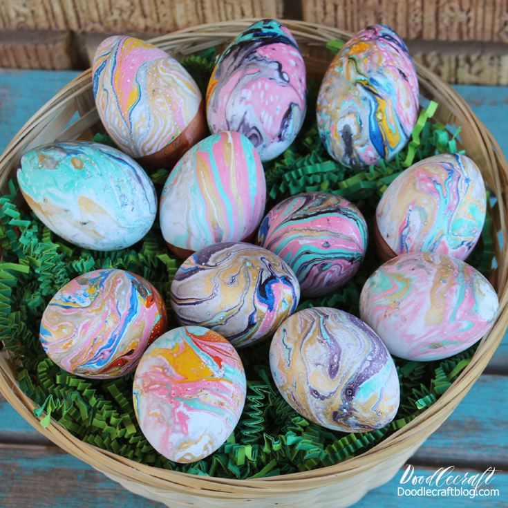 Marbled Easter Eggs DIY
