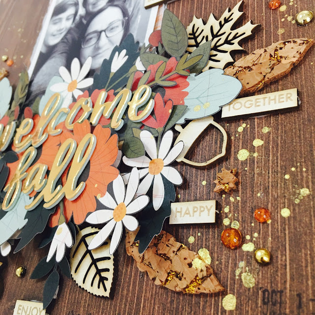 Welcome Fall Scrapbook Layout by Angela Tombari for Yuppla Craft DT
