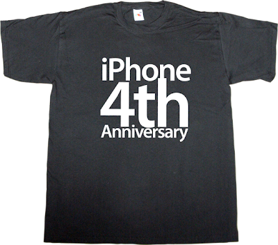apple iphone iphone 4 anniversary t-shirt ephemeral-t-shirts