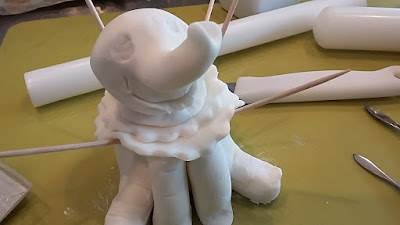 Dumbo style topper for  Baby Shower Cake