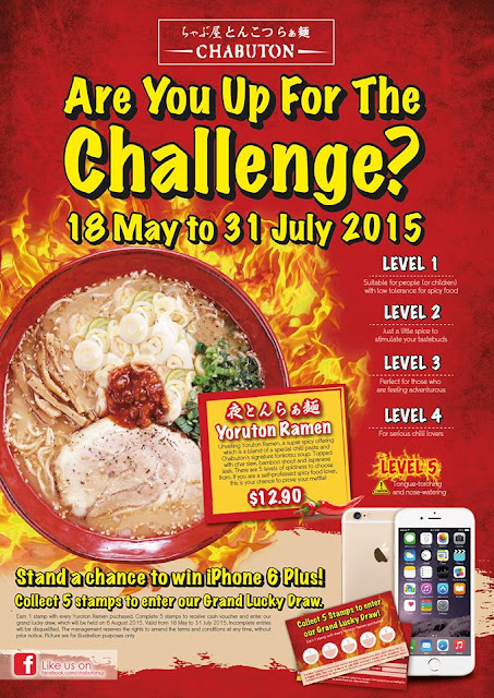 Chabuton Spicy Ramen Challenge - Loyalty Card