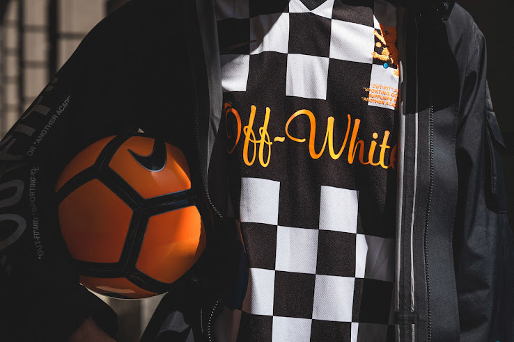 off white football shirt