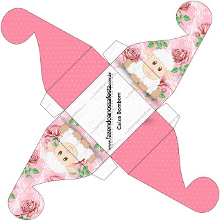 Ovejita en Shabby Chic de Rosas Rosadas: Cajas para Imprimir Gratis. Ovejita en Shabby Chic de Rosas Rosadas: Cajas para Imprimir Gratis.