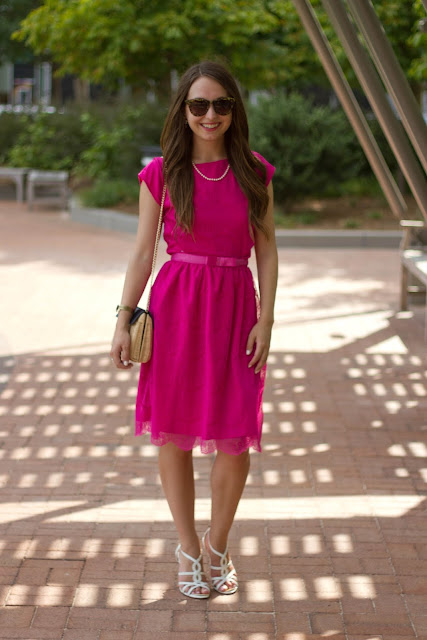 Pink Lace Dress | Caralina Style