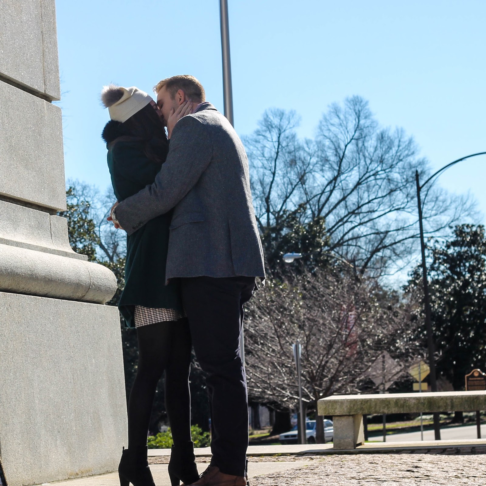 NC State Bell Tower Photos, NC State Bell Tower Photography Ideas, NC State Proposal, NC State engagement, nc state couple, pretty in the pines, fashion blogger, blogger bride to be