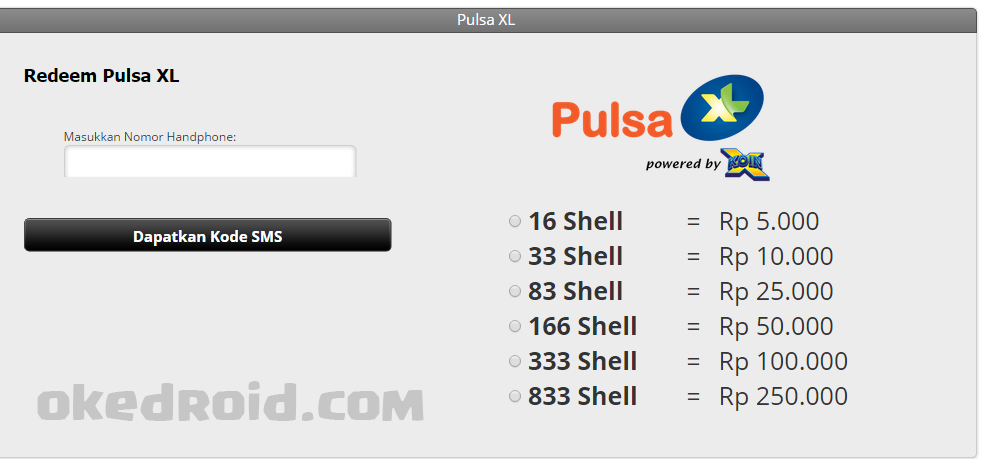 Cara Mengisi Cash Pb Garena Indonesia Melalui Pulsa Xl Okedroid Belajar Coding Java Android Tips Dan Trik